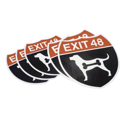 Exit 48 Sticker Set (2 Large, 4 Small)